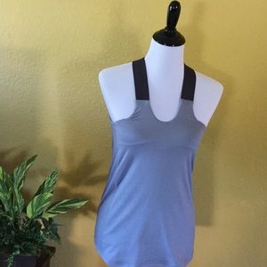 Gym workout top gray medium